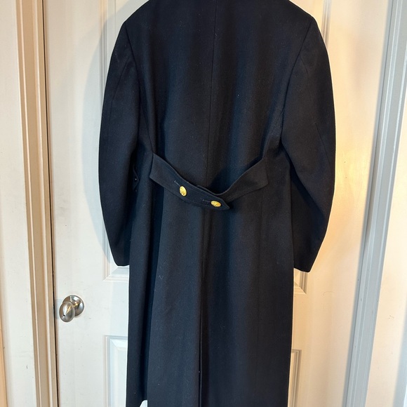 Vintage US Navy  Double Breasted Heavy Wool Gold Buttons Maxi Coat, Size 40R - Picture 12 of 14